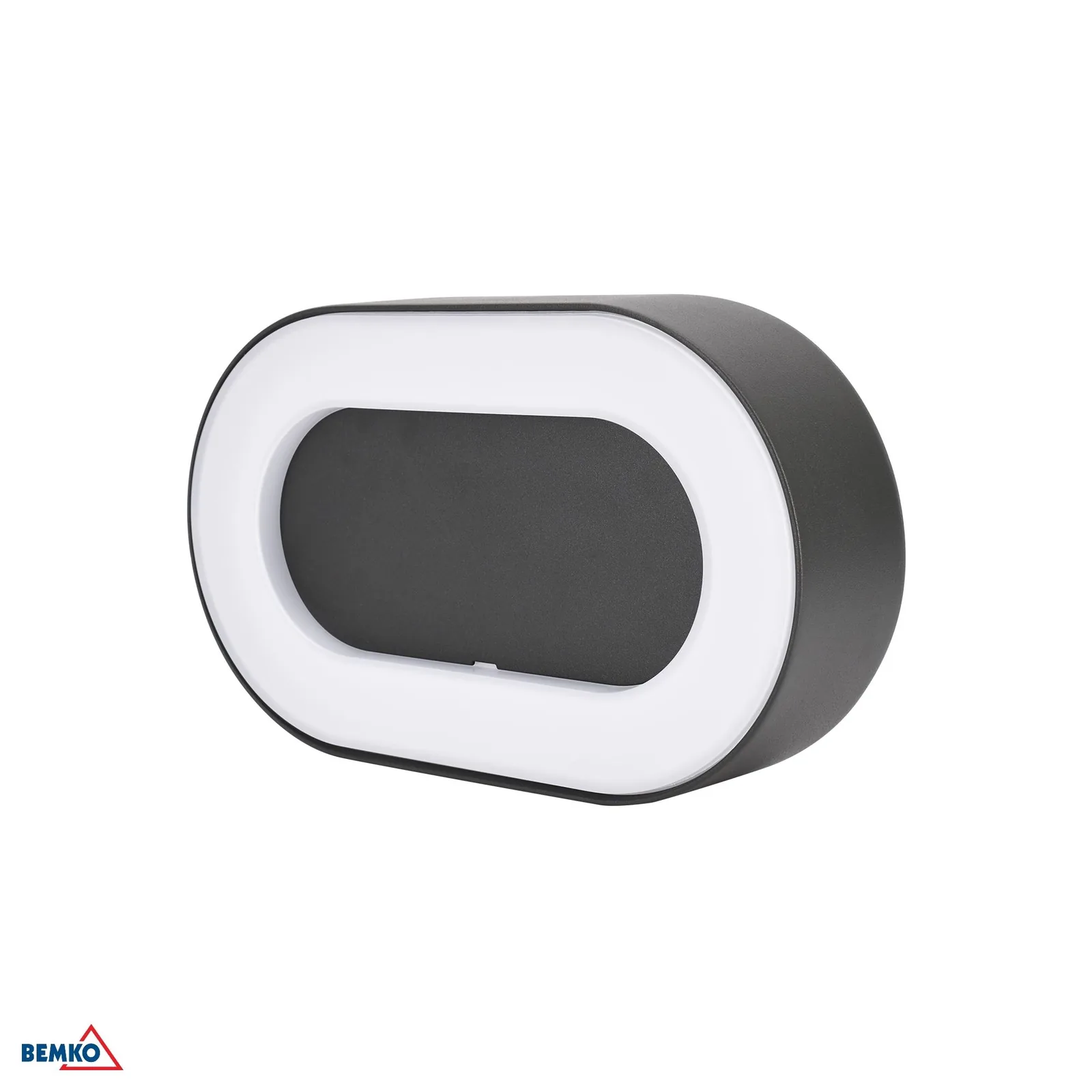 Bemko LED vonkajšie nástenné svietidlo VALIT, okrúhle, 10 W, 4000 K, 850 lm, IP65, grafitové BM-C25-EL2-O-010GR-4K