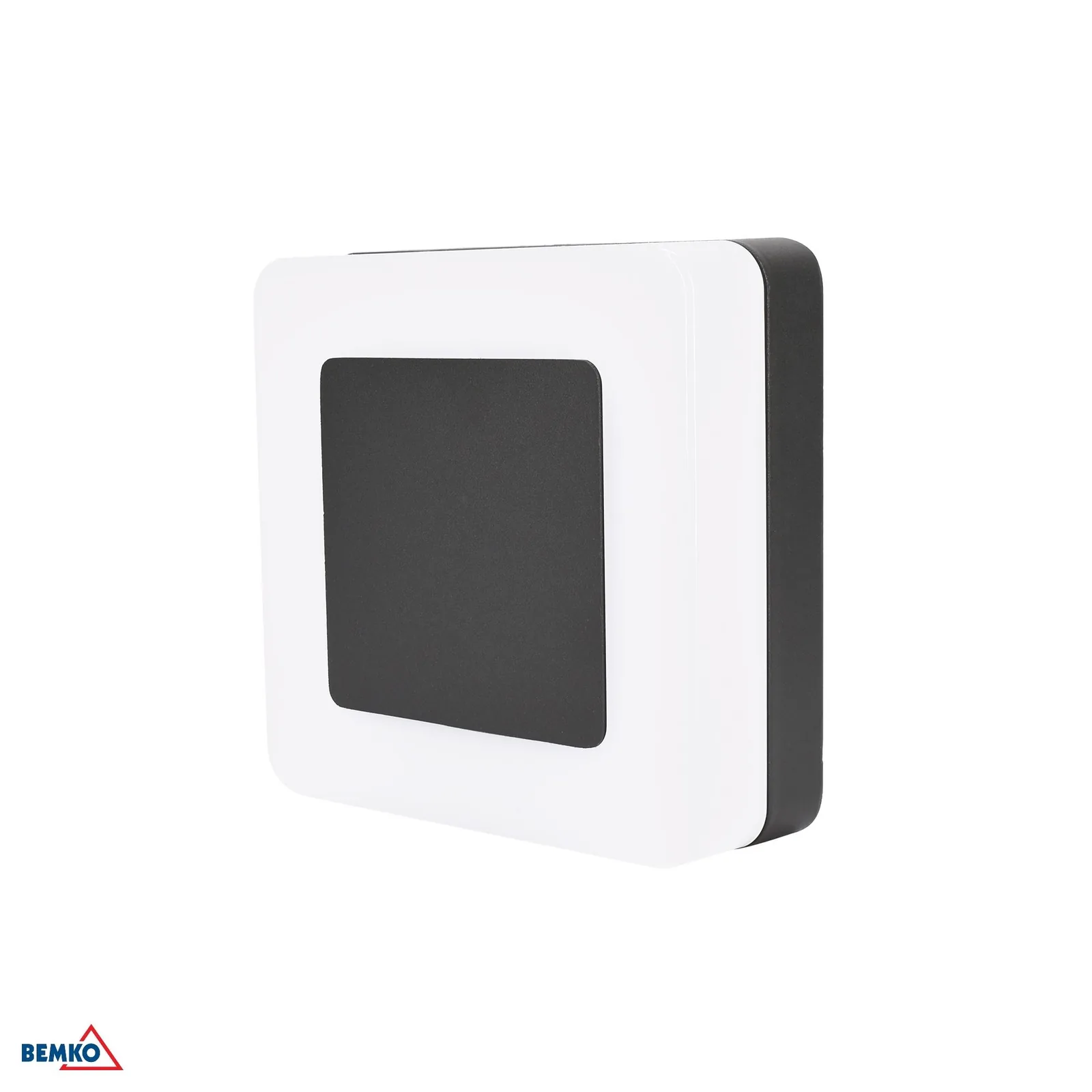 Bemko LED vonkajšie nástenné svietidlo Valit, štvorcové, antracitové, 8 W, 3000 K, IP65 BM-C25-EL2-Q-008GR-3K