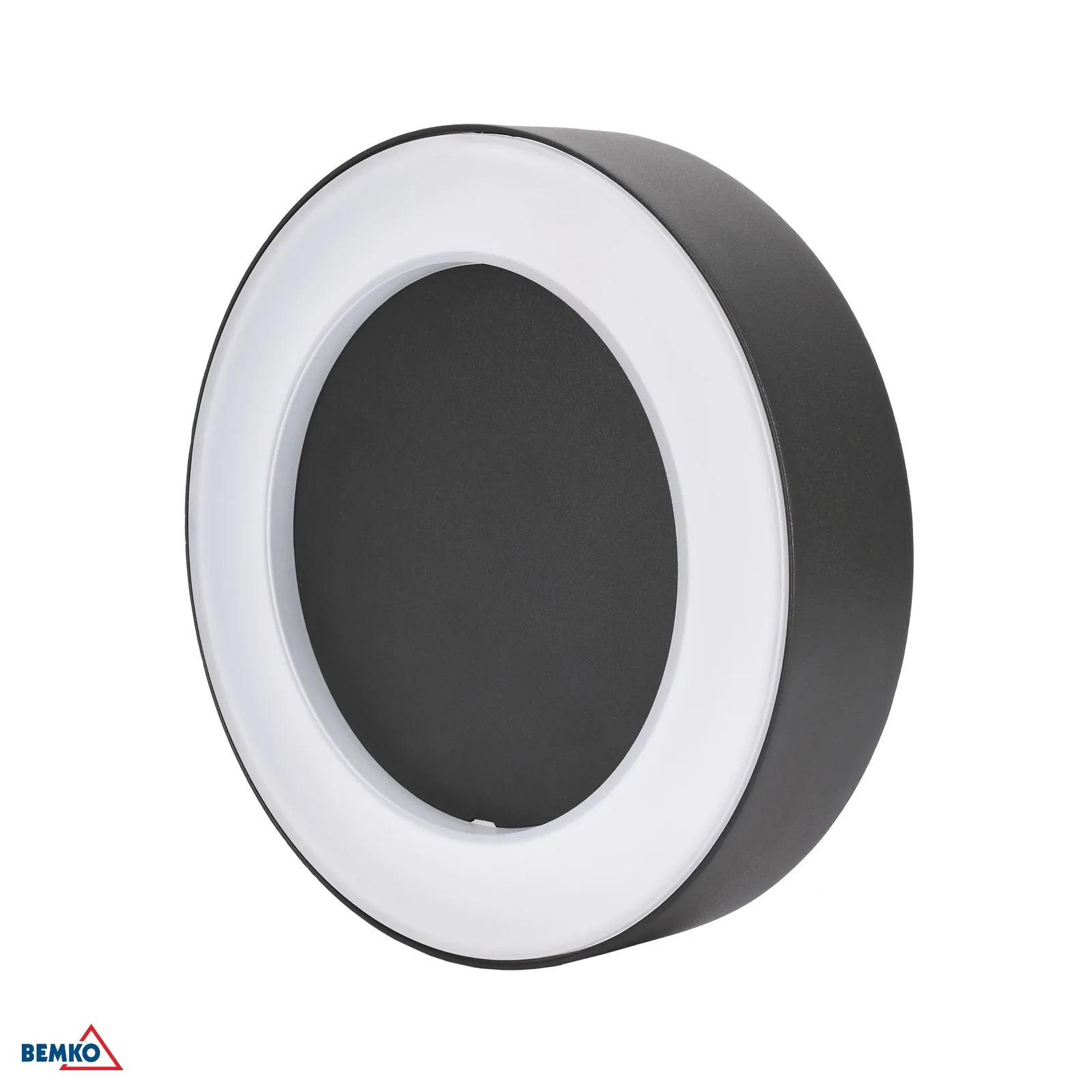 Bemko LED nástenné svietidlo okrúhle grafitové 10W 4000K 850 lm IP65 BM-C25-EL2-R-010GR-4K
