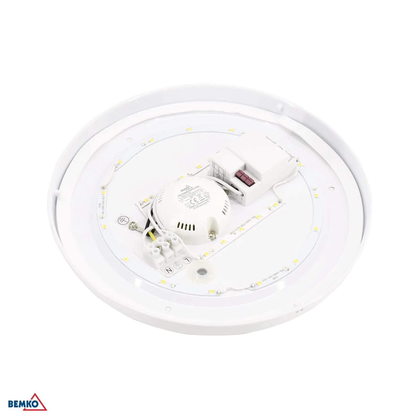 Bemko stropné LED svietidlo s pohybovým senzorom 12W 4000K IP44 BM-C37-PLA-260-120-4K-MS