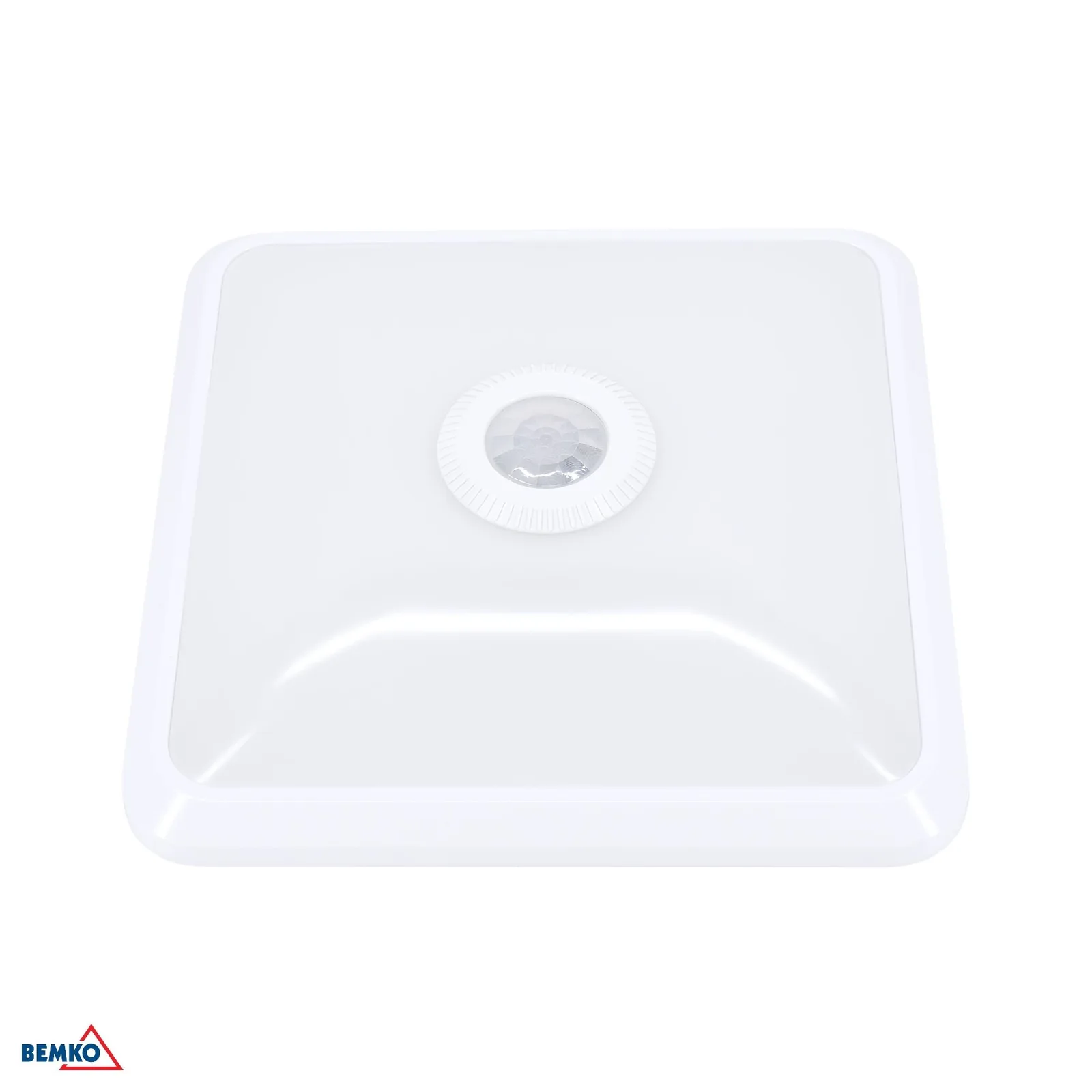 Bemko stropné LED svietidlo so senzorom pohybu, 12W, 4000K, 1000 lm, štvorcové BM-C38-ST58-124-PIR