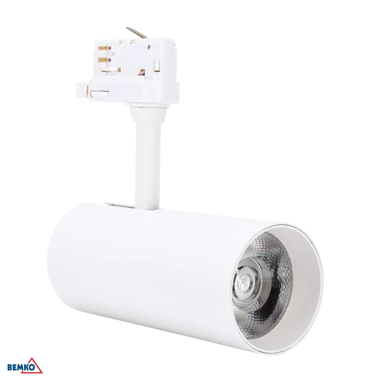 Trojfázový LED spot na lištu Bemko biely 30W 3000K 2300 lm 36° BM-C40-VRK-3F-030WH-3K