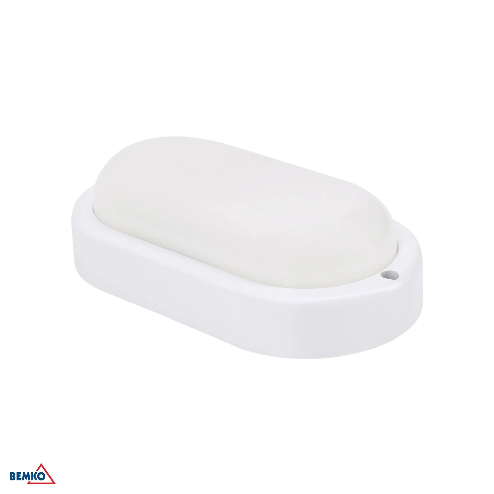 Bemko oválne LED stropné svietidlo so senzorom 8W 4000K IP54 760 lm BM-C45-KAN2-08-WHO-4K-MS