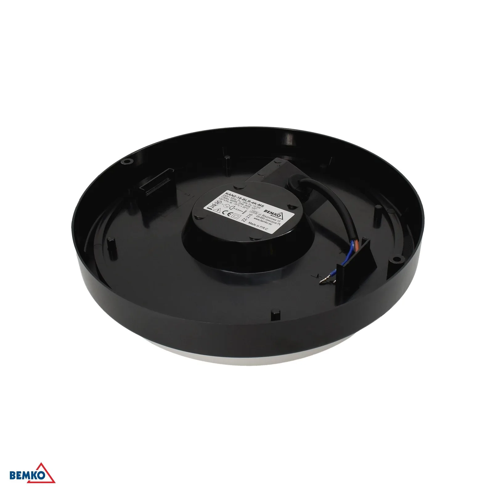 Stropné LED svietidlo 18W 4000K IP54 čierne BM-C45-KAN2-18-BLR-4K