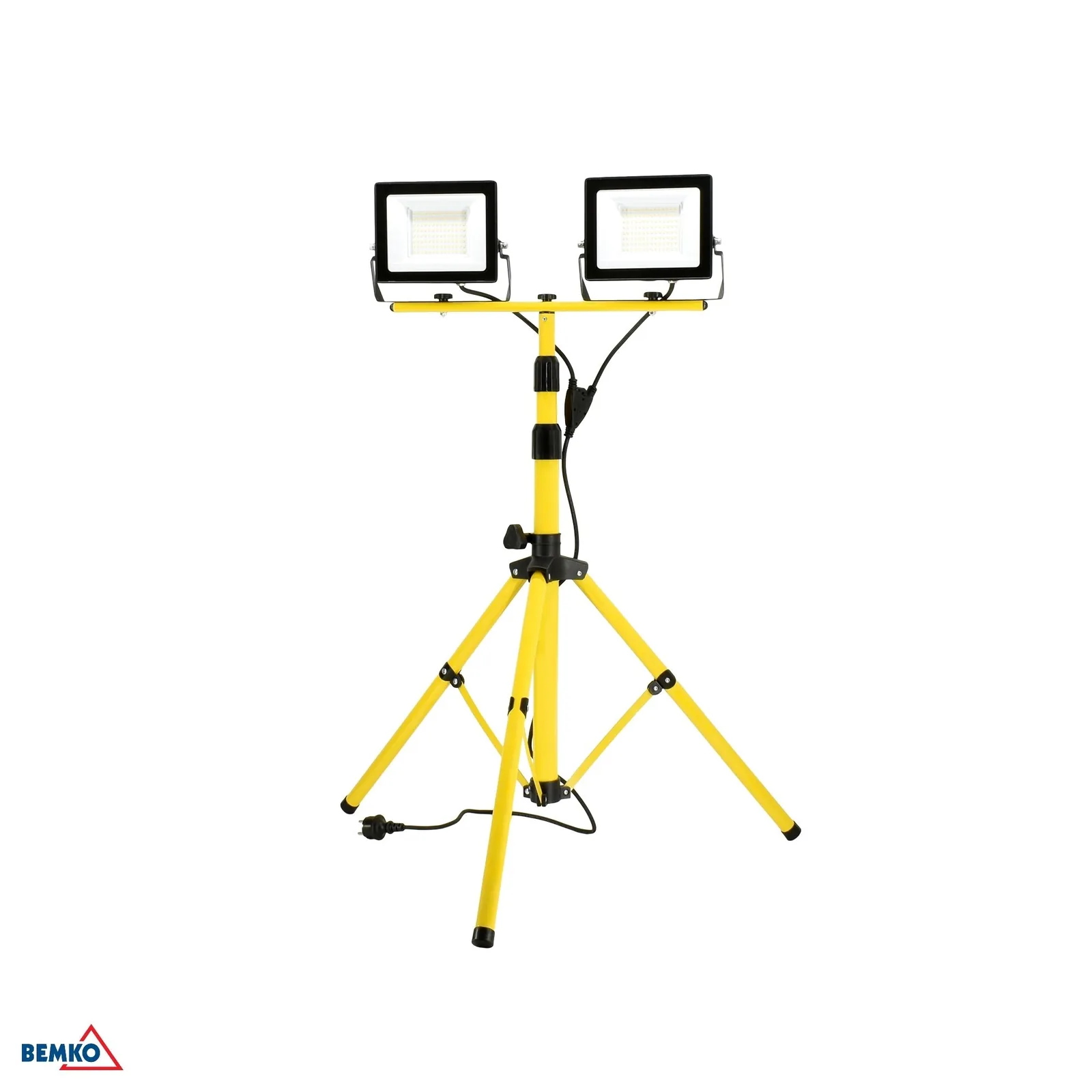 Kafler dvojitý LED reflektor na stojane 2X50W 6500K IP65 BM-C52-TRIPOD-250-6K