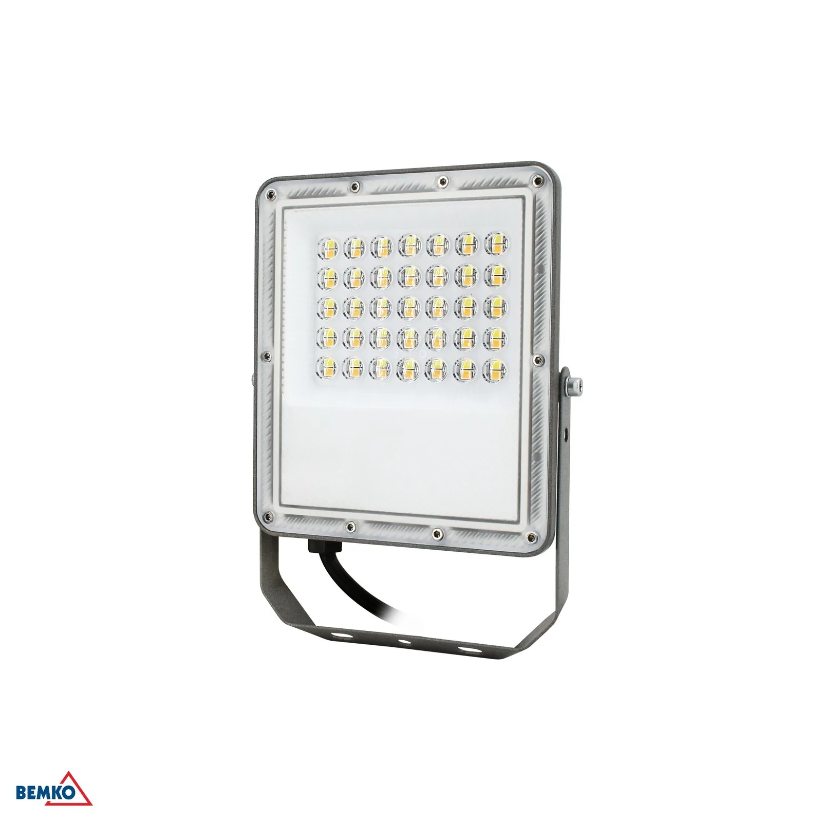 LED reflektor 30 W IP65, nastaviteľná teplota svetla 3000/4000/6500 K, šedý BM-C64-LFP-030DG-CCT