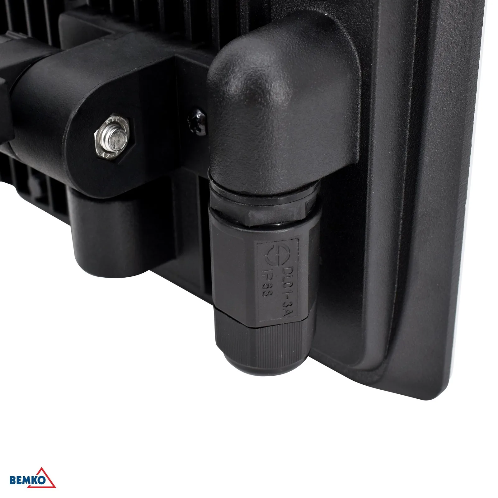 Bemko LED reflektor 20W 4000K IP65 čierny BM-C65-LFX-020BL-4K