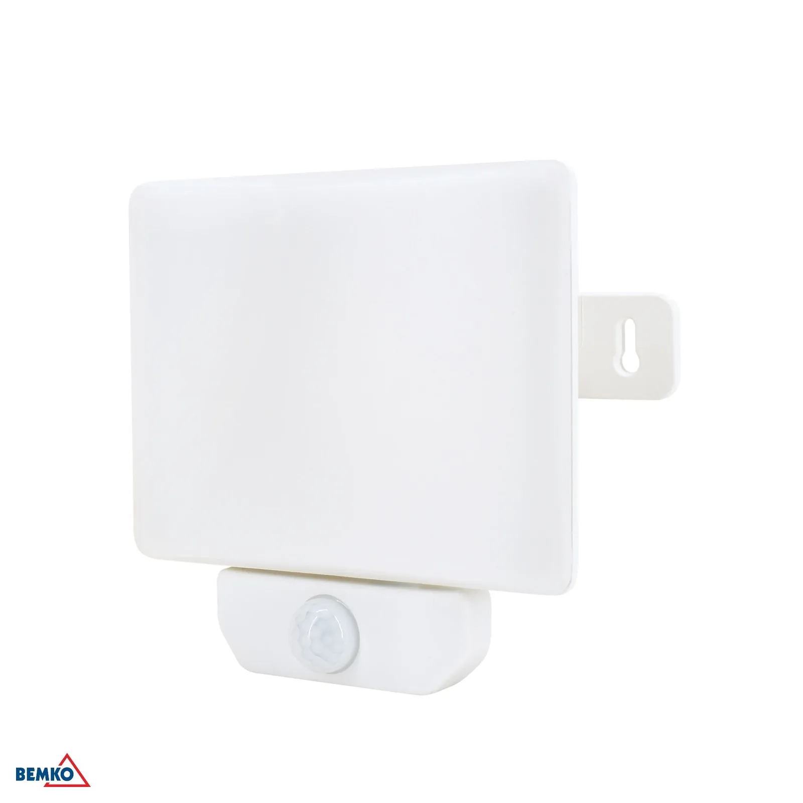 Bemko LED reflektor s pohybovým senzorom 30W 4000K 2700 lm IP65 biely BM-C65-LFX-030WH-4K-PIR