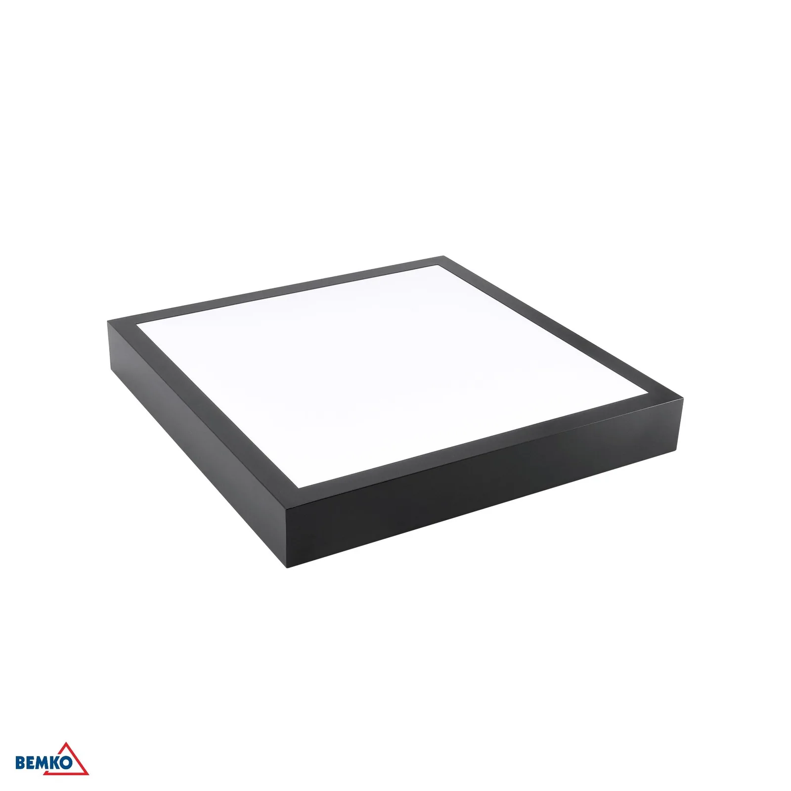 Luxmena LED panel 40X40 čierny, povrchová montáž, CCT 26/30/34 W, IP44 BM-C72-BLG-044-30B-CCT-9005A