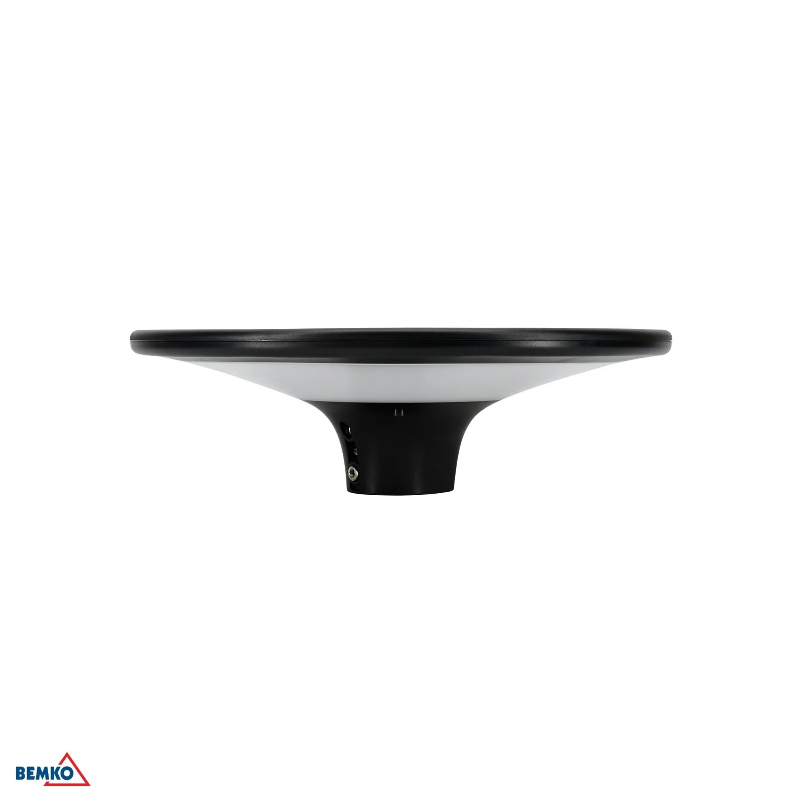 Solárne LED parkové svietidlo 20W 2200 lm IP65 čierne BM-C83-SOM-020BL-CCT