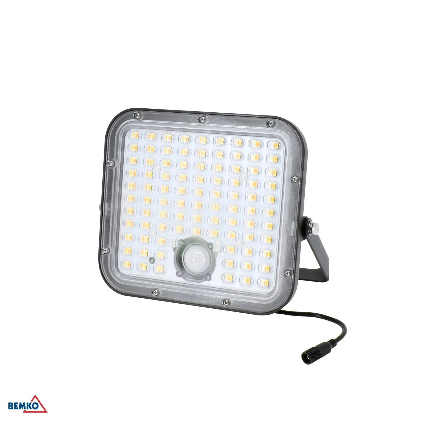 Bemko solárny LED reflektor s PIR senzorom 30W 4800 lm IP65 3000/4000K BM-C83-SOP-030BL-CCT-PIR