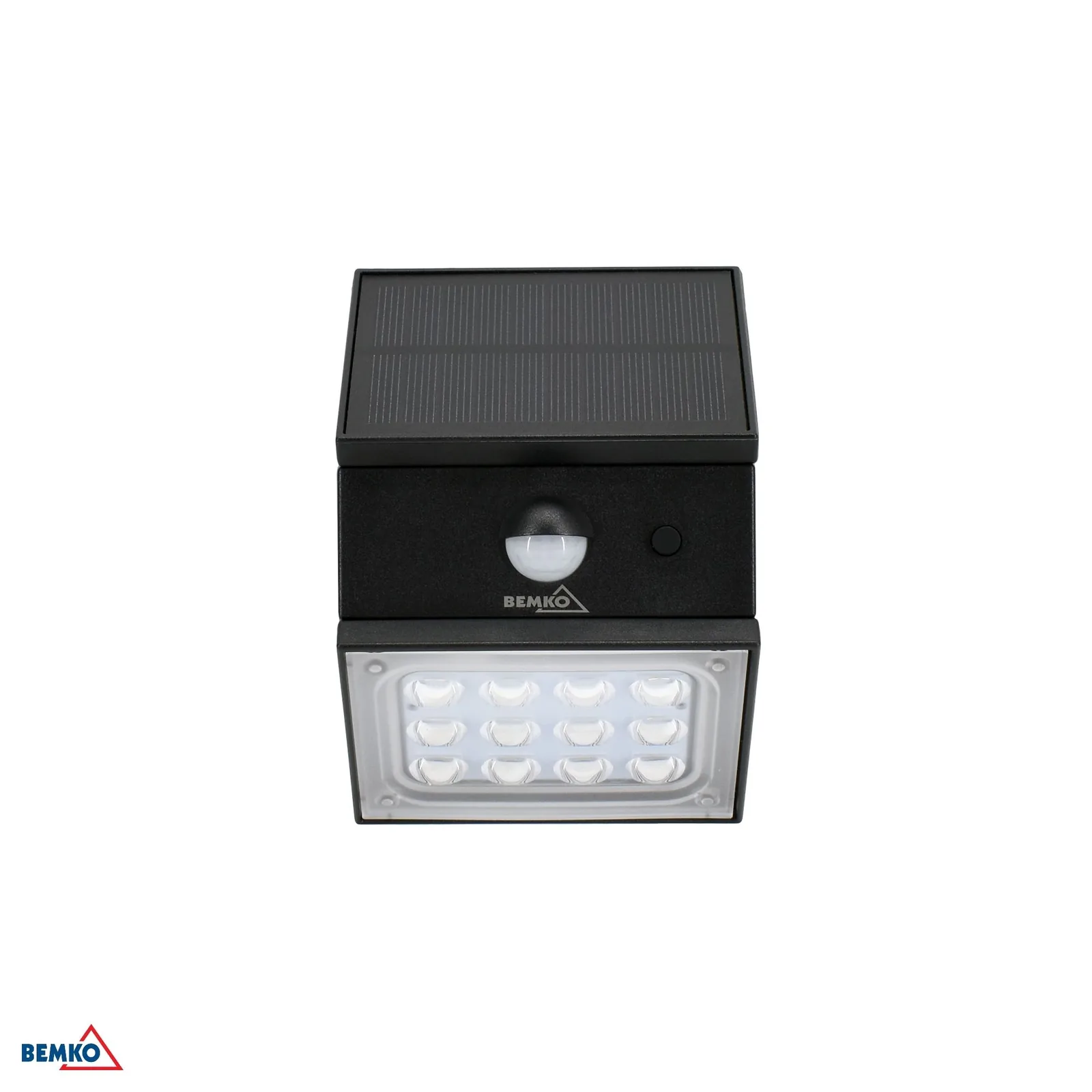 Bemko solárne LED reflektorové svietidlo s PIR senzorom 2,5 W 300 lm IP65 čierne BM-C83-SOR-002BL-CCT-PIR
