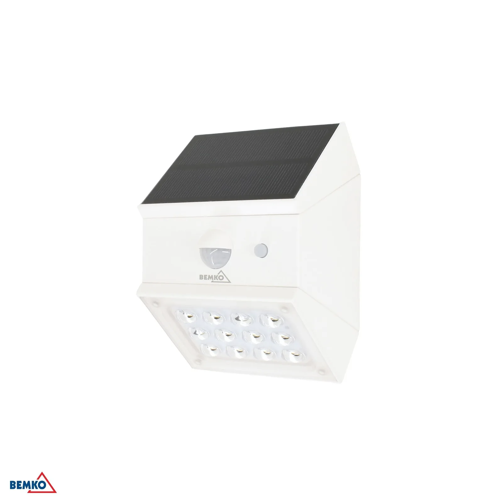 Bemko solárne LED svietidlo s PIR senzorom 2,5 W 300 lm IP65 3000/4000/6000 K BM-C83-SOR-002WH-CCT-PIR