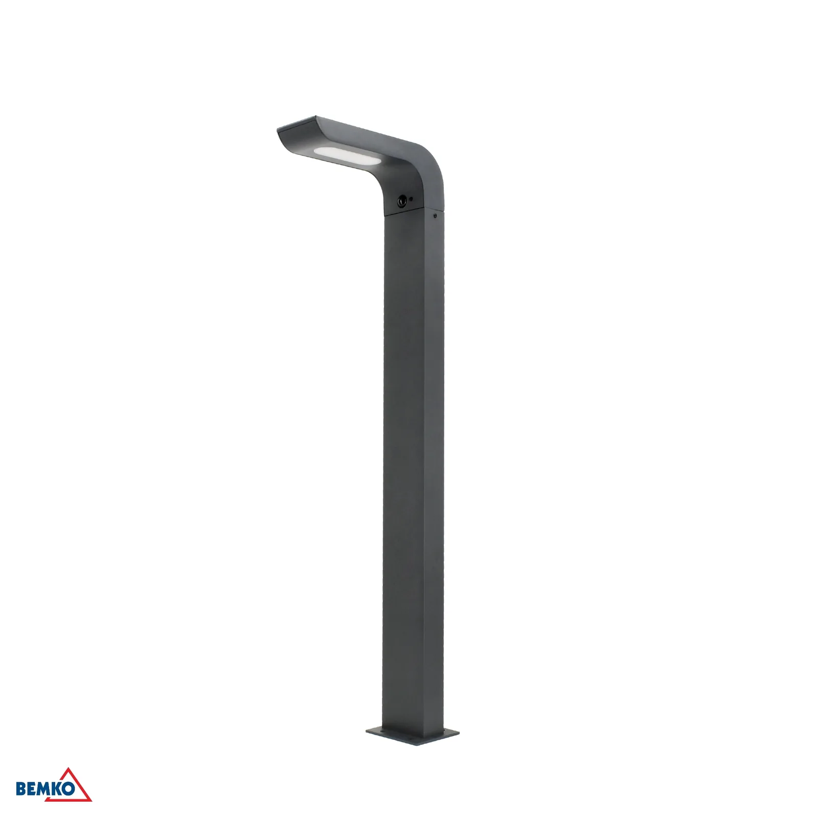 Bemko solárna záhradná LED lampa na stĺpik s PIR senzorom, IP65, 7 W, 600 lm, 3000K/4000K/6500K BM-C83-SOV-S-007DG-CCT-PIR