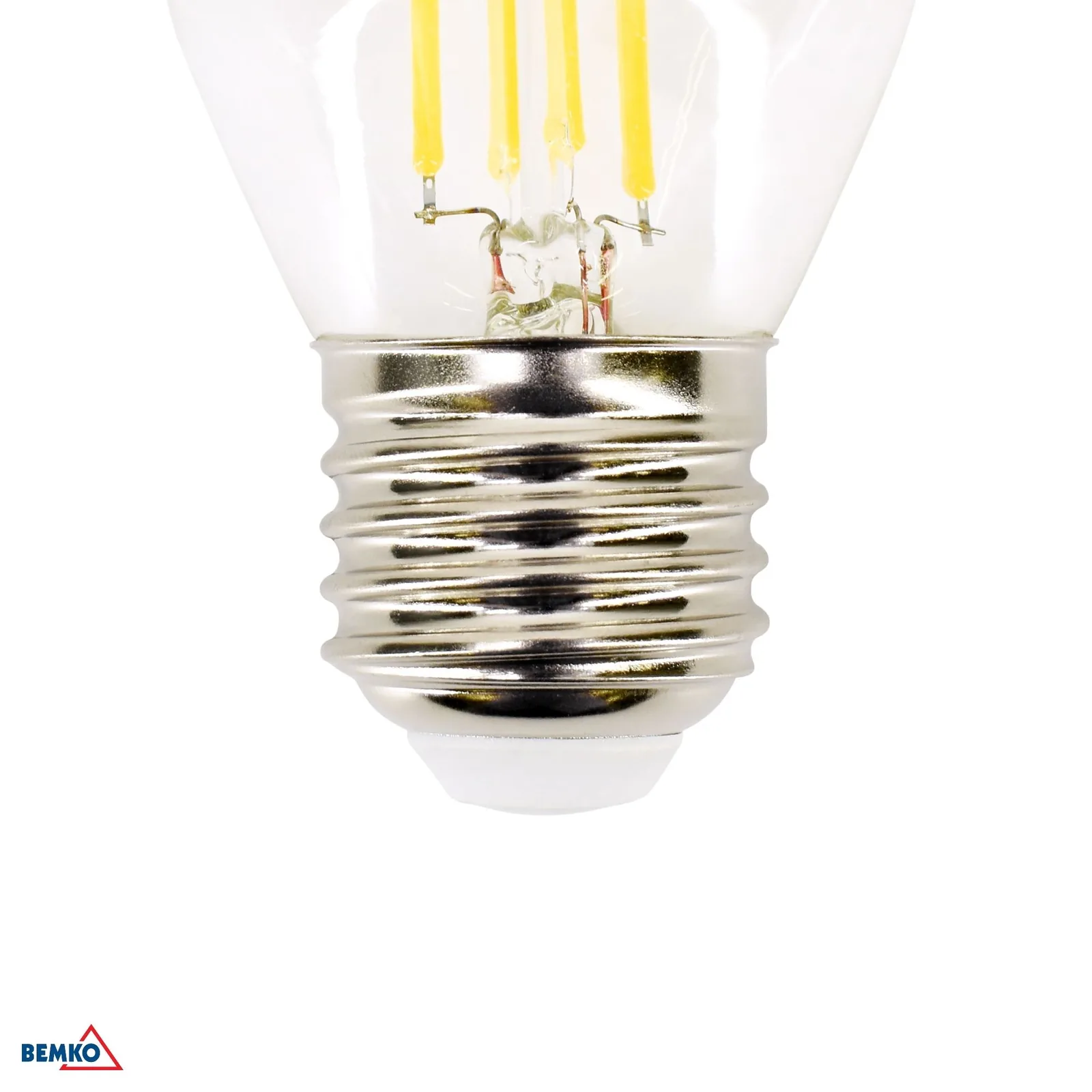 Bemko LED filament žiarovka E27 G45 4W 470 lm 4000K BM-D86-FLB-E27-G45-040-4K