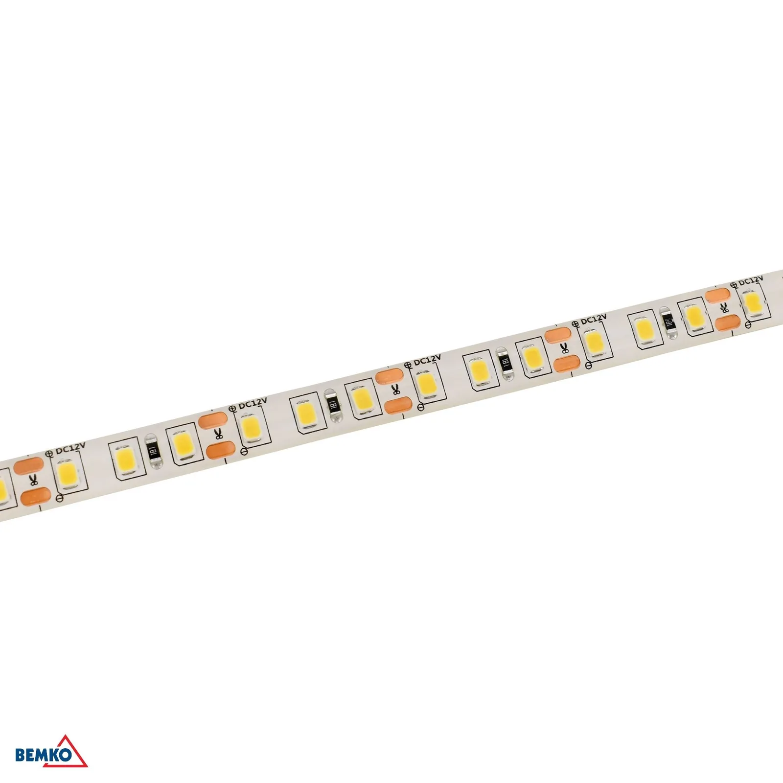 Bemko LED pásik 12V DC IP65 6500K 5 m BM-D87-LS-2835-600-IP65-ACW