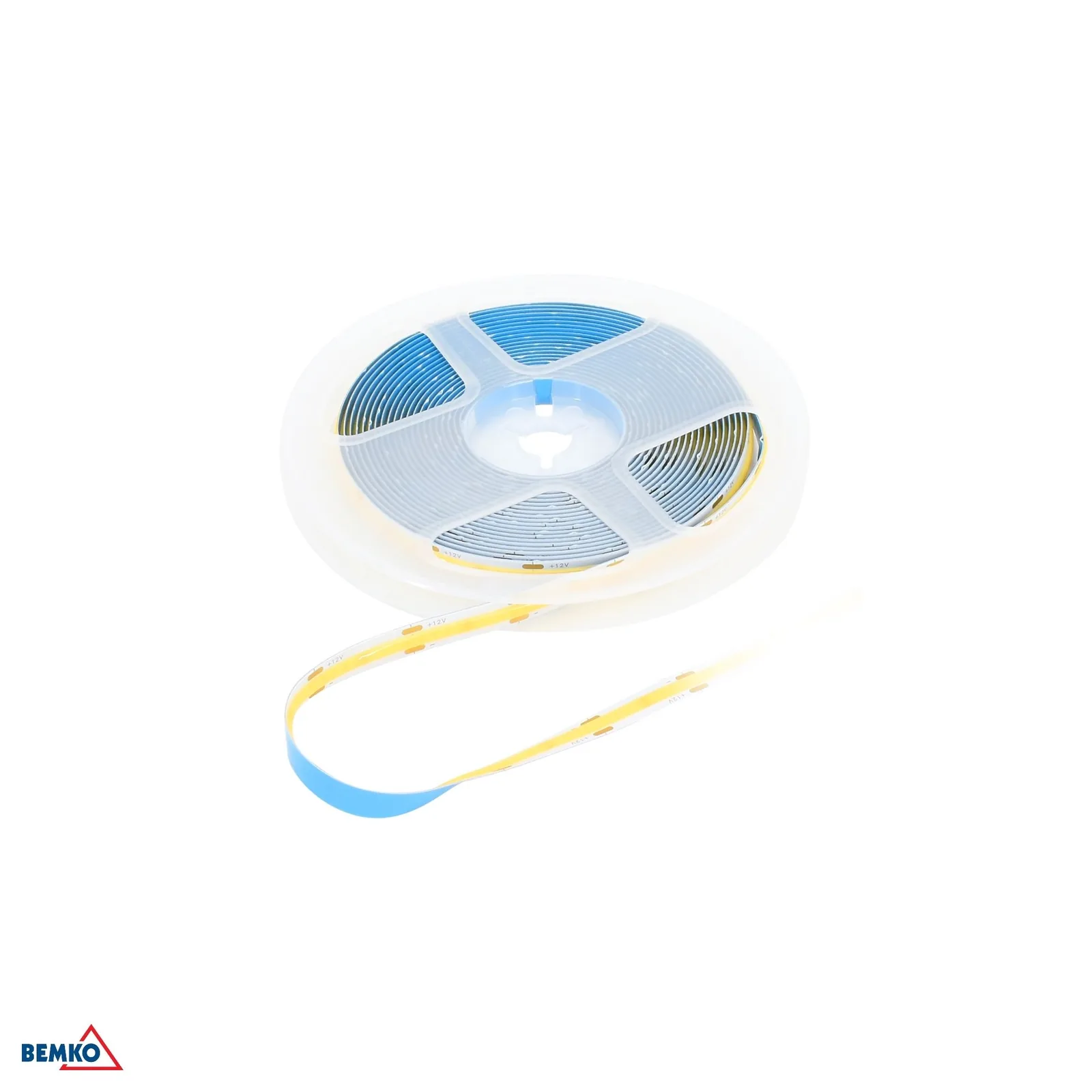 Bemko COB LED pásik 12V DC, studená biela, 5 m, IP20 BM-D87-LS-COB-1600-IP20-ACW-12V
