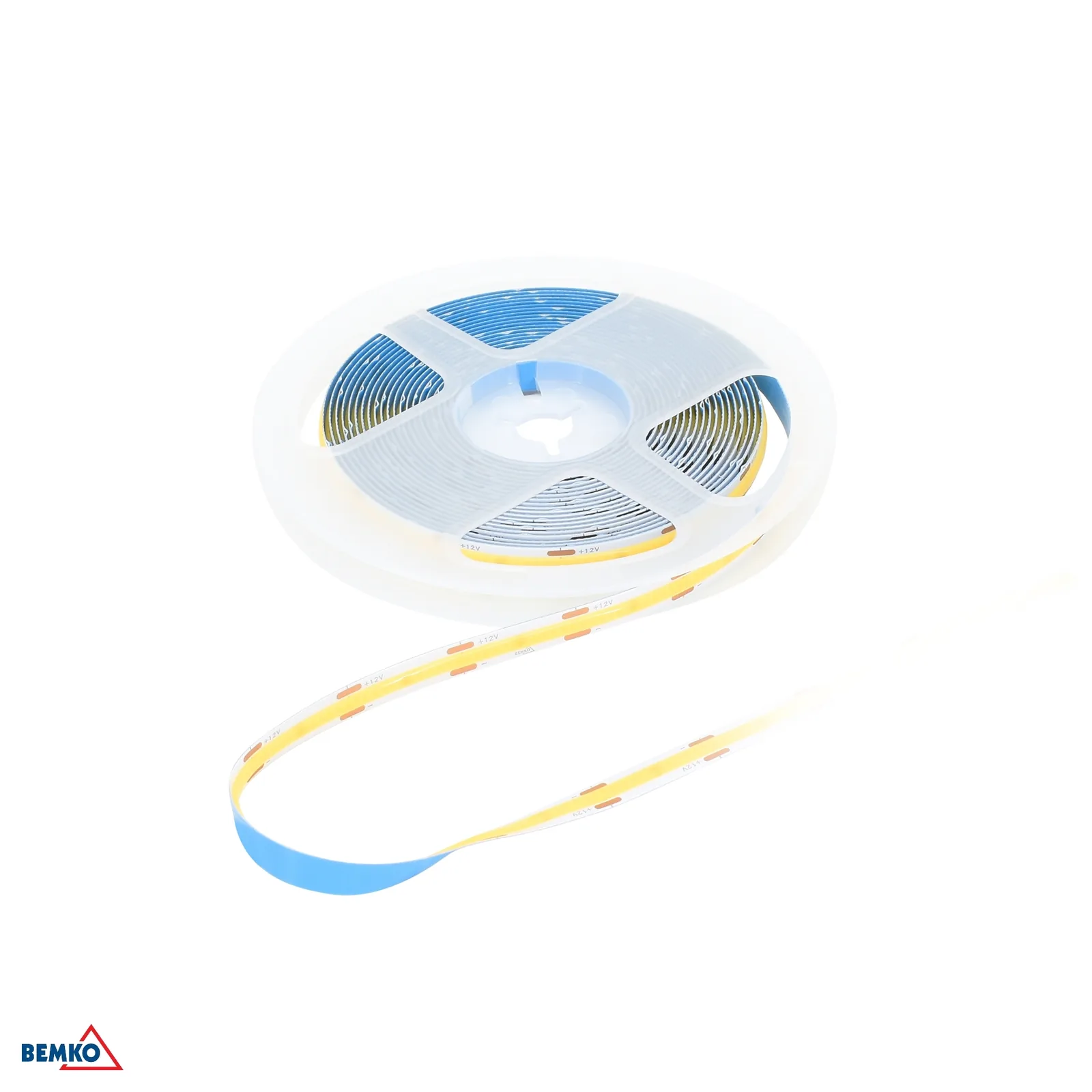 Bemko LED pásik COB 12V DC, teplá biela, 5 m, IP20 BM-D87-LS-COB-2400-IP20-AWW-12V