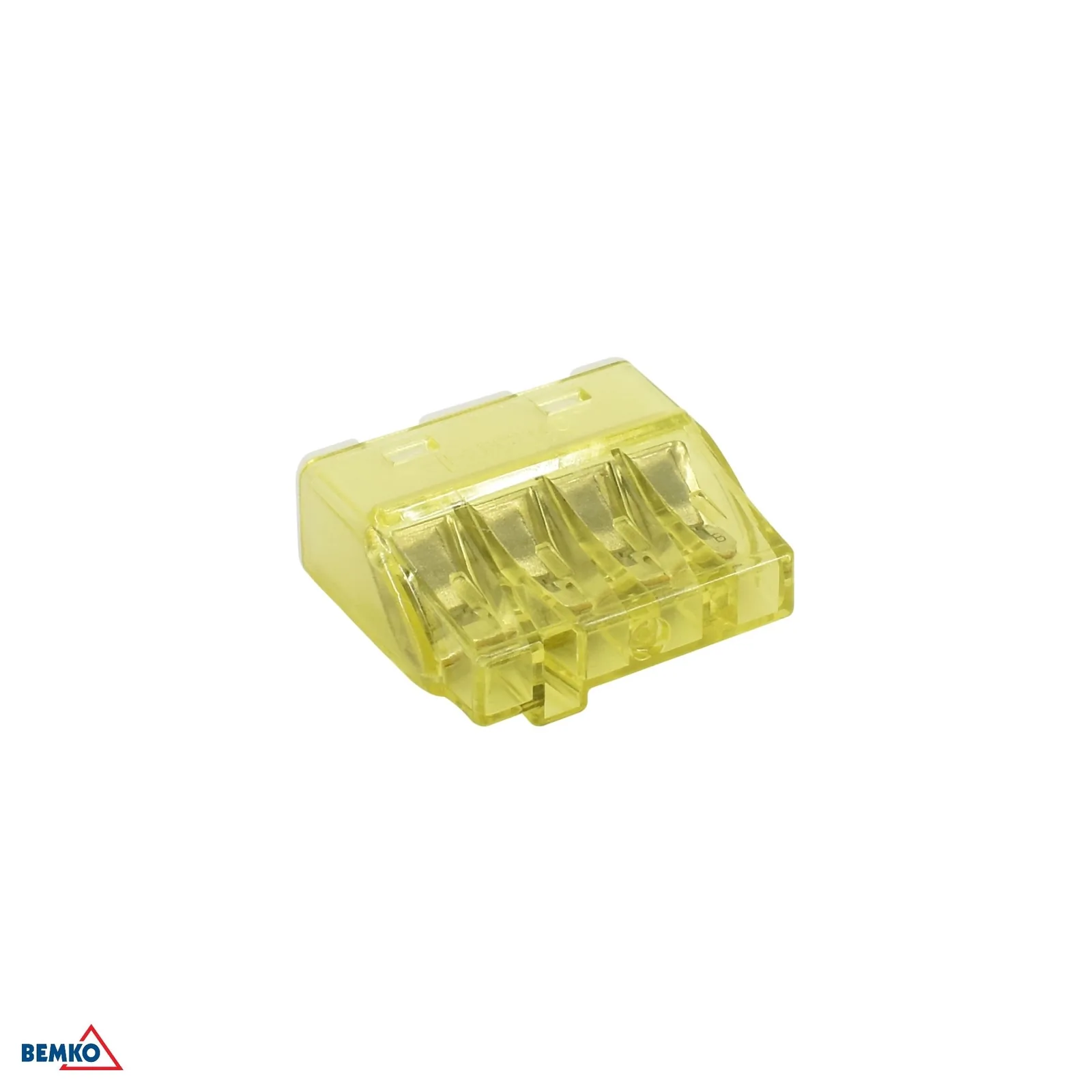 Bemko bezšróbová push-in svorkovnica pre vodiče 0,5-2,5 mm², 4-vodičová, 24 A, 450 V BM-E00-PC24-100