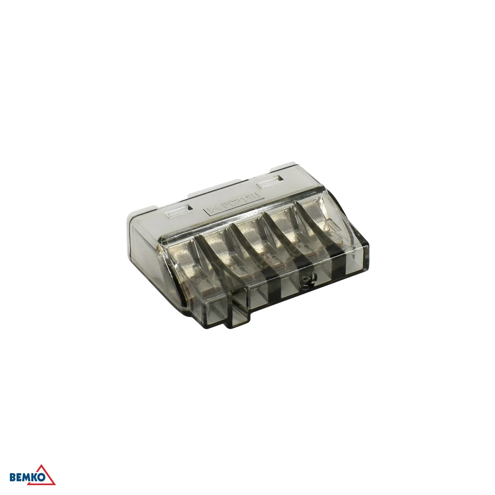 Bemko push-in svorka na káble 0,5–2,5 mm², 5 vstupov, 24 A, 450 V BM-E00-PC25-100