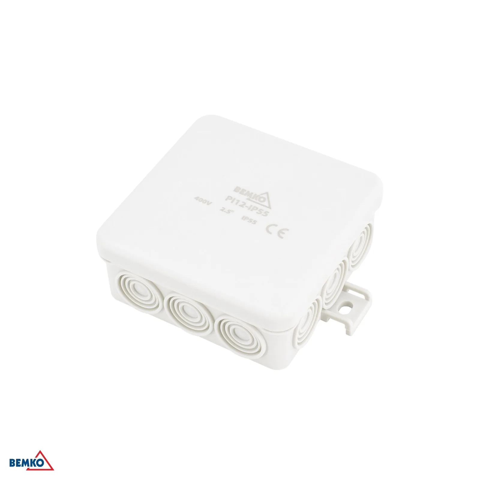 Bemko inštalačná krabica povrchová IP55 85 × 85 × 36,5 mm 12P BM-E04-PI12-IP55