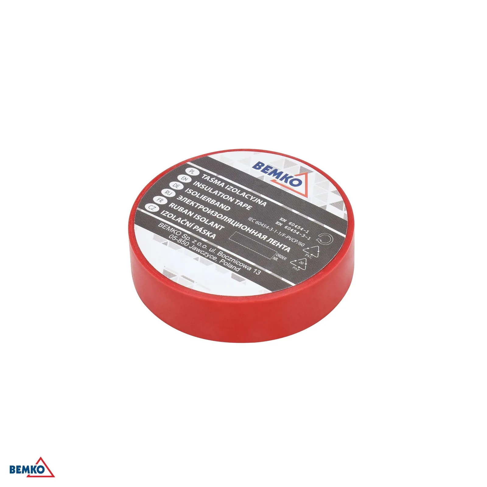 Bemko červená izolačná páska 15 mm x 10 m PVC BM-E30-PVC1510RE