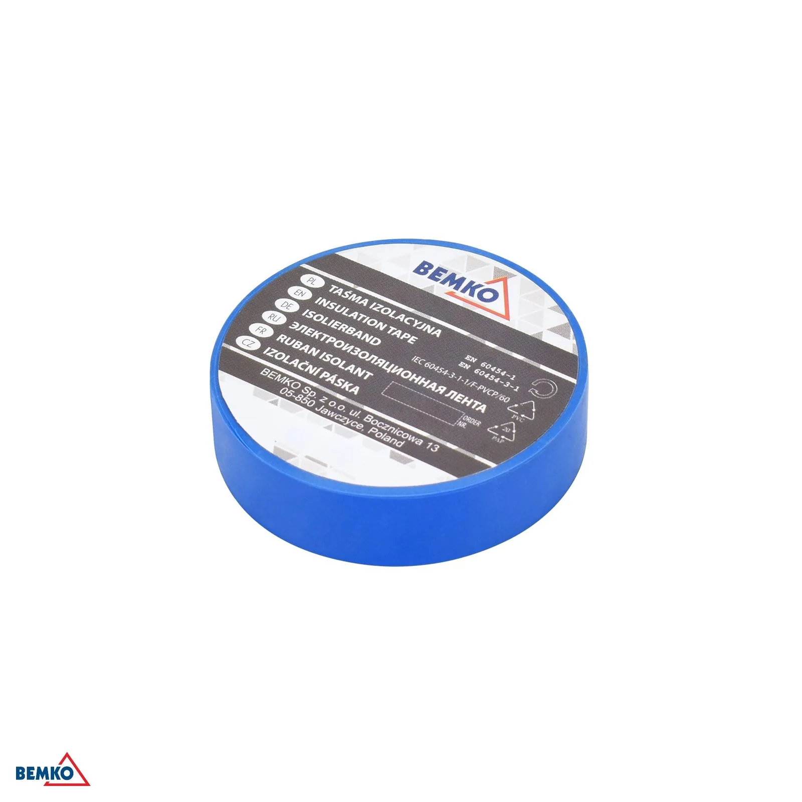 Bemko izolačná páska 19 mm x 20 m modrá BM-E30-PVC1920BU