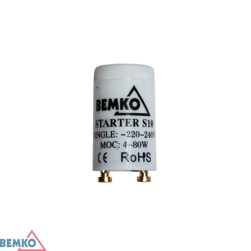 Žiarivkový štartér Bemko S10 4-80 W BM-E50-S10
