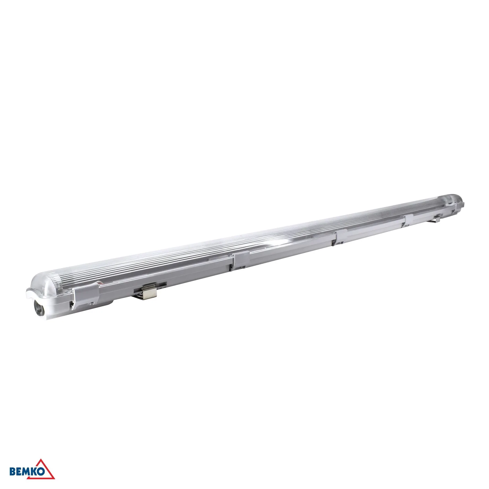 Bemko hermetické LED svietidlo 120 cm IP65 pre 1× T8 LED trubicu, prizm. difúzor BM-S-C14-E-OHL-120-1KP