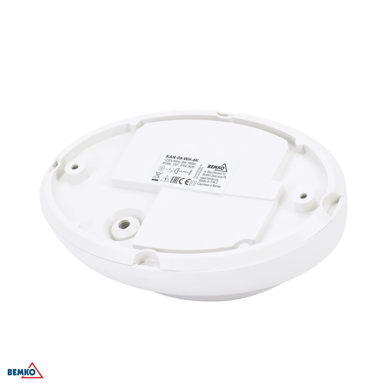 BEMKO LED stropné svietidlo 4W 4000K IP54 biele BM-S-C45-KAN-04-WH-4K