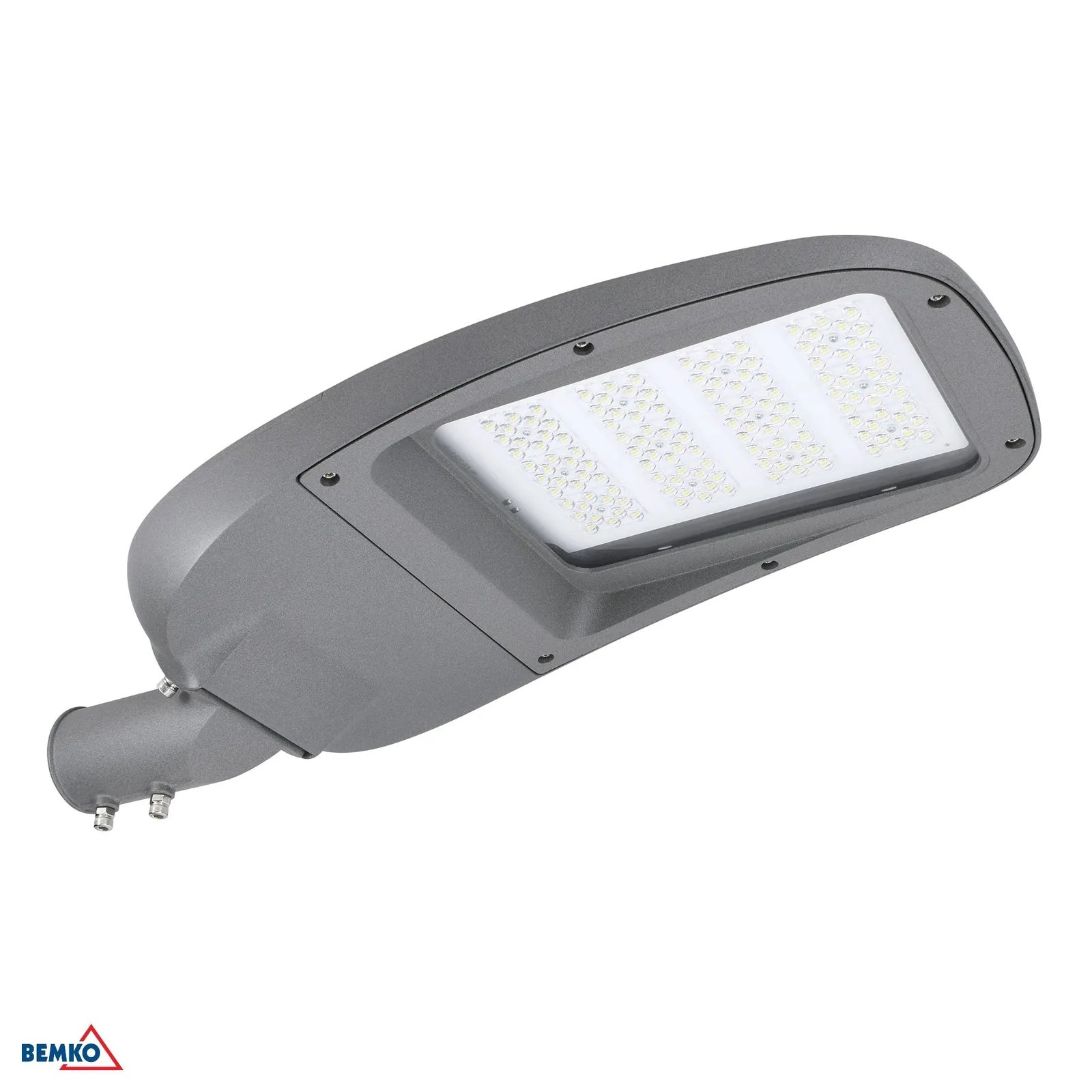 Bemko LED pouličné svietidlo Jasper 120W 6000K IP66 15600 lm, sivé BM-S-C82-JAS1-120DG-6K