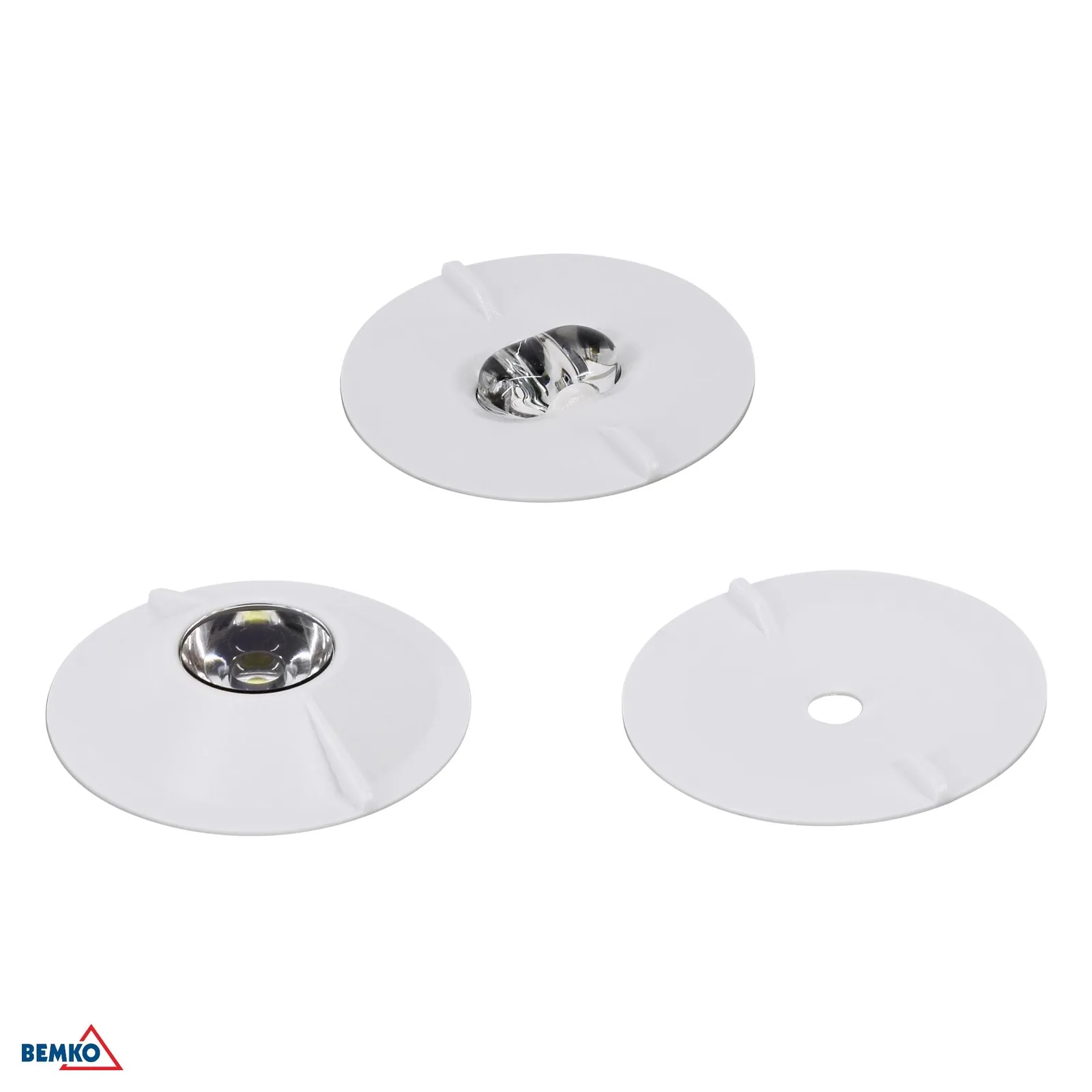Luxmena okrúhle núdzové svietidlo 3W s autotestom IP20 3h BM-S-C91-TLR-3SO-AT3H-CNBOP