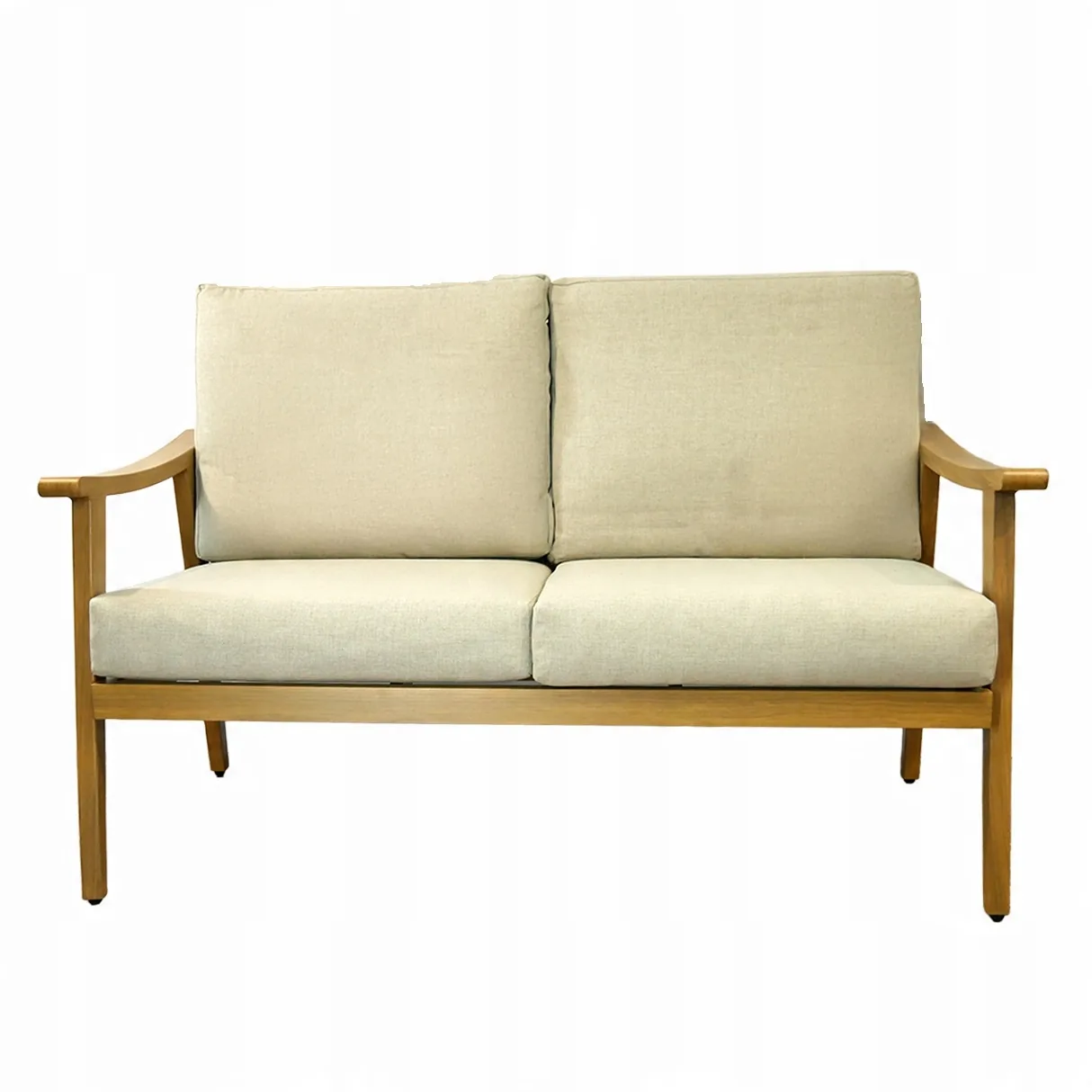 Záhradná hliníková sedacia súprava Tirana – sofa, 2 stoličky a stolík, béžová CH-ALM9538 - detail 5