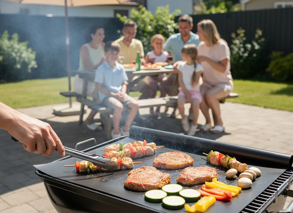 Teflónová podložka na gril 40 × 33 cm, sada 10 ks CH-BBQ0728 - detail 2