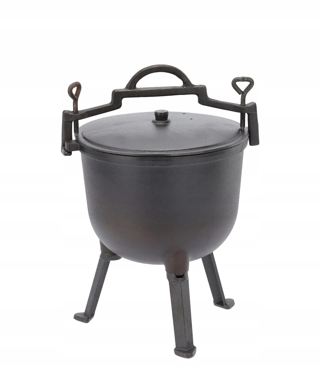 Liatinový kotlík na guláš 8 l s pokrievkou a nožičkami CH-BBQ3710 - detail 3