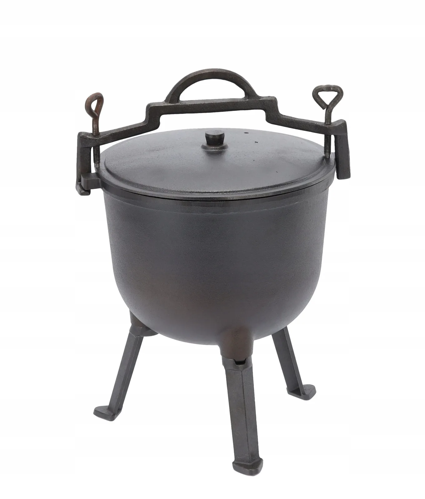 Liatinový kotlík na guláš 11 l s pokrievkou a nožičkami CH-BBQ3727 - detail 3