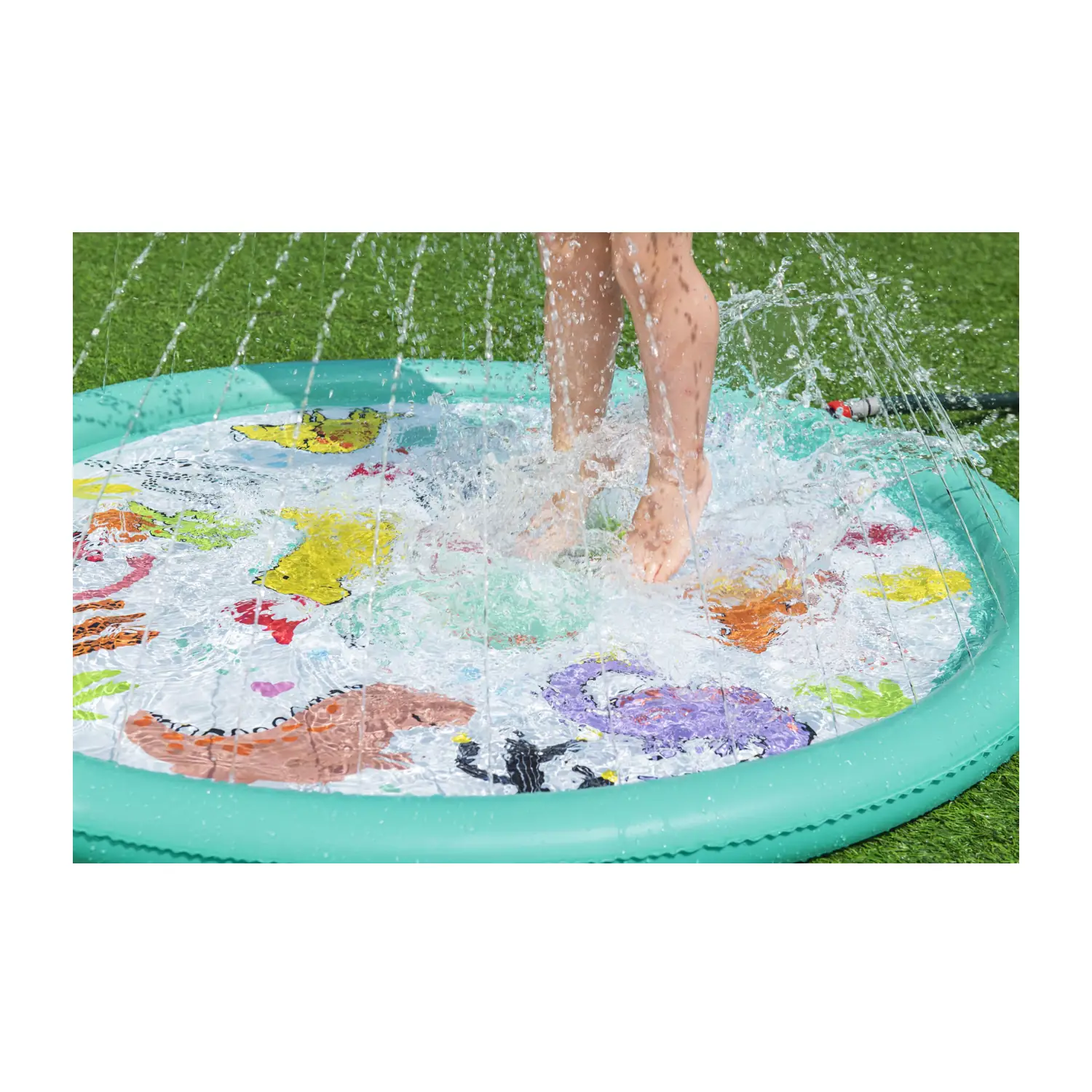 Detská striekacia podložka s fontánou Bestway Desert Dino 122 cm CH-BES52698 - detail 3