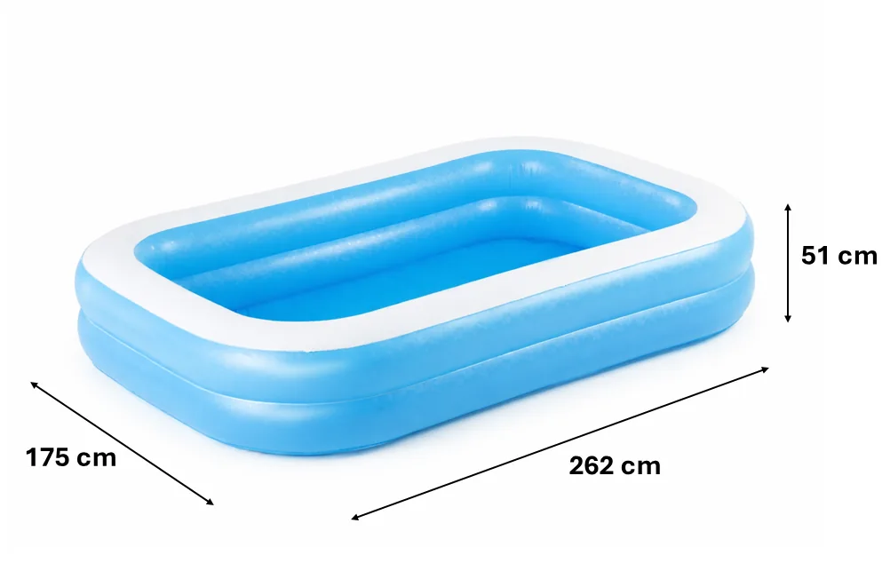 Rodinný nafukovací bazén Bestway obdĺžnikový 262 × 175 × 51 cm CH-BES54006 - detail 3