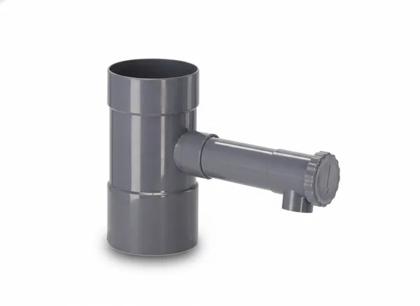 Zberač dažďovej vody do zvodovej rúry 80 mm sivý CH-DES5981 - detail 3