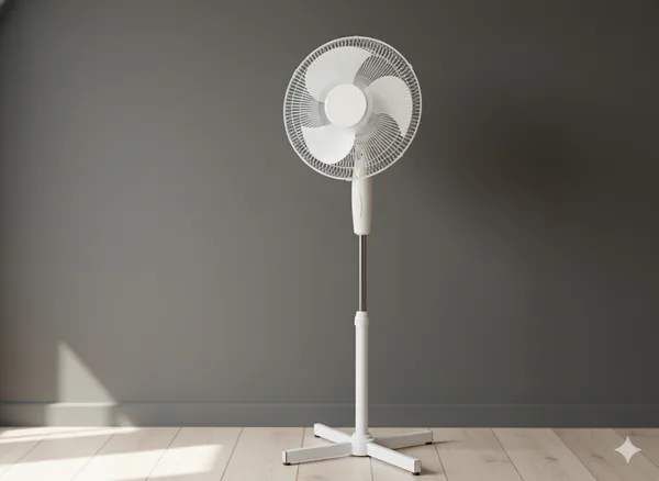 Stojanový ventilátor 45 W biely 41 cm CH-FAN4218