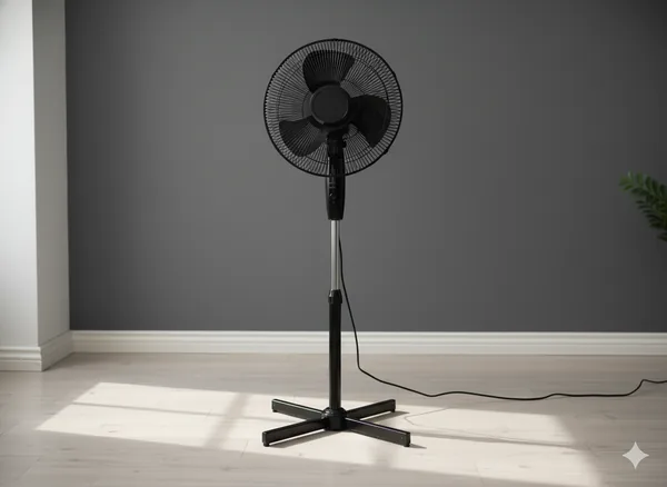 Stojanový ventilátor čierny 45 W 41 cm CH-FAN9004