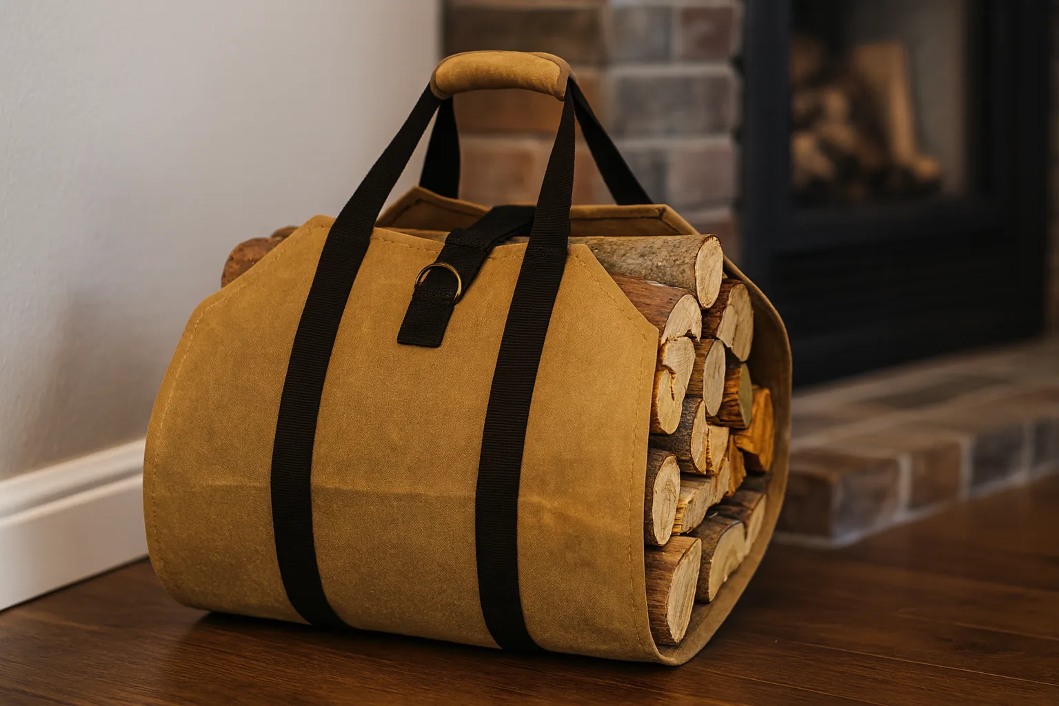 Taška na drevo ku krbu 98 × 41 cm CH-KOM5837