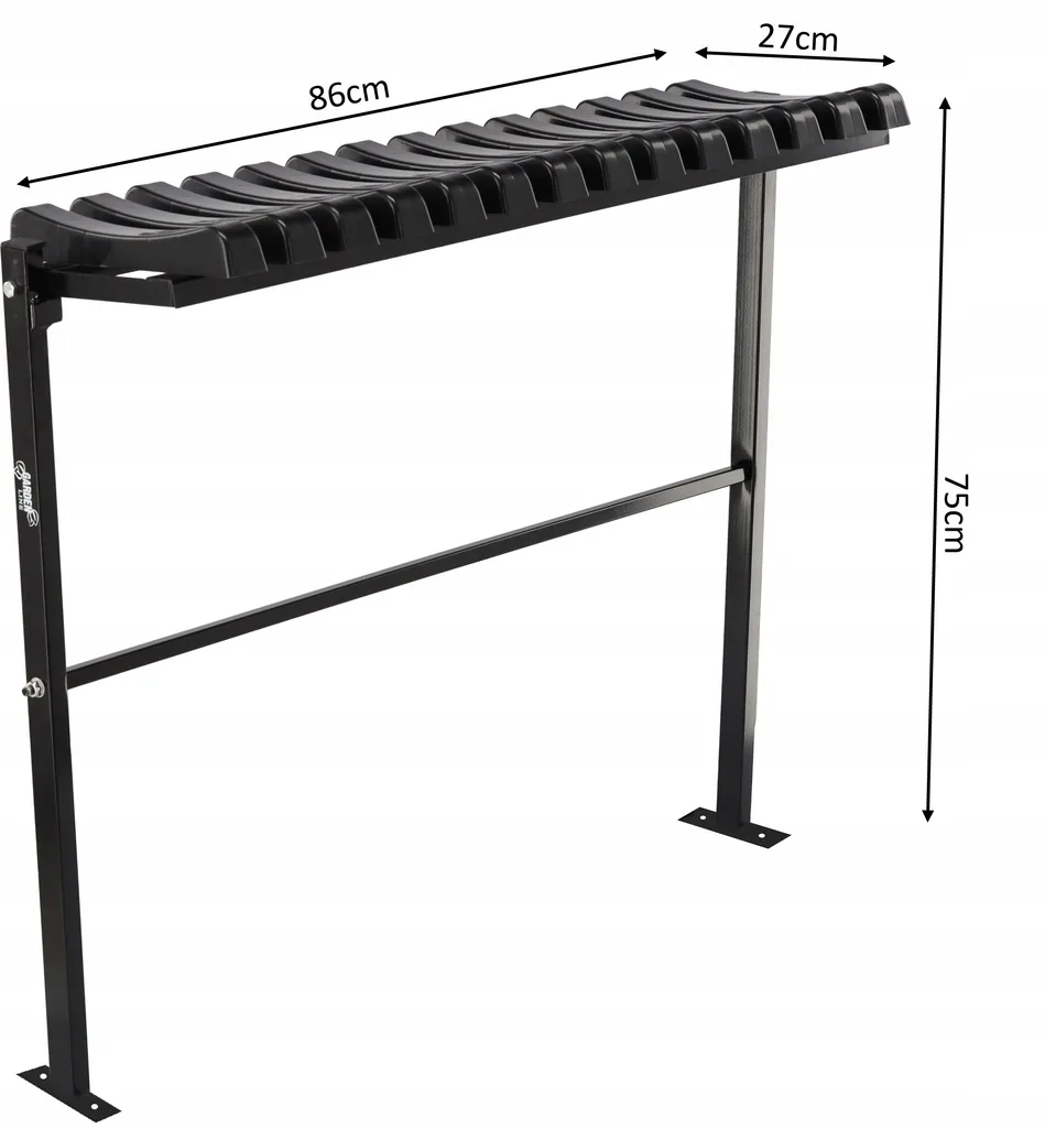 Sklopná cintorínska lavička 86 cm čierna CH-MEB8305 - detail 4