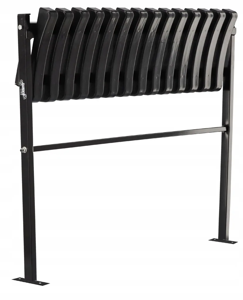 Sklopná cintorínska lavička 86 cm čierna CH-MEB8305 - detail 10