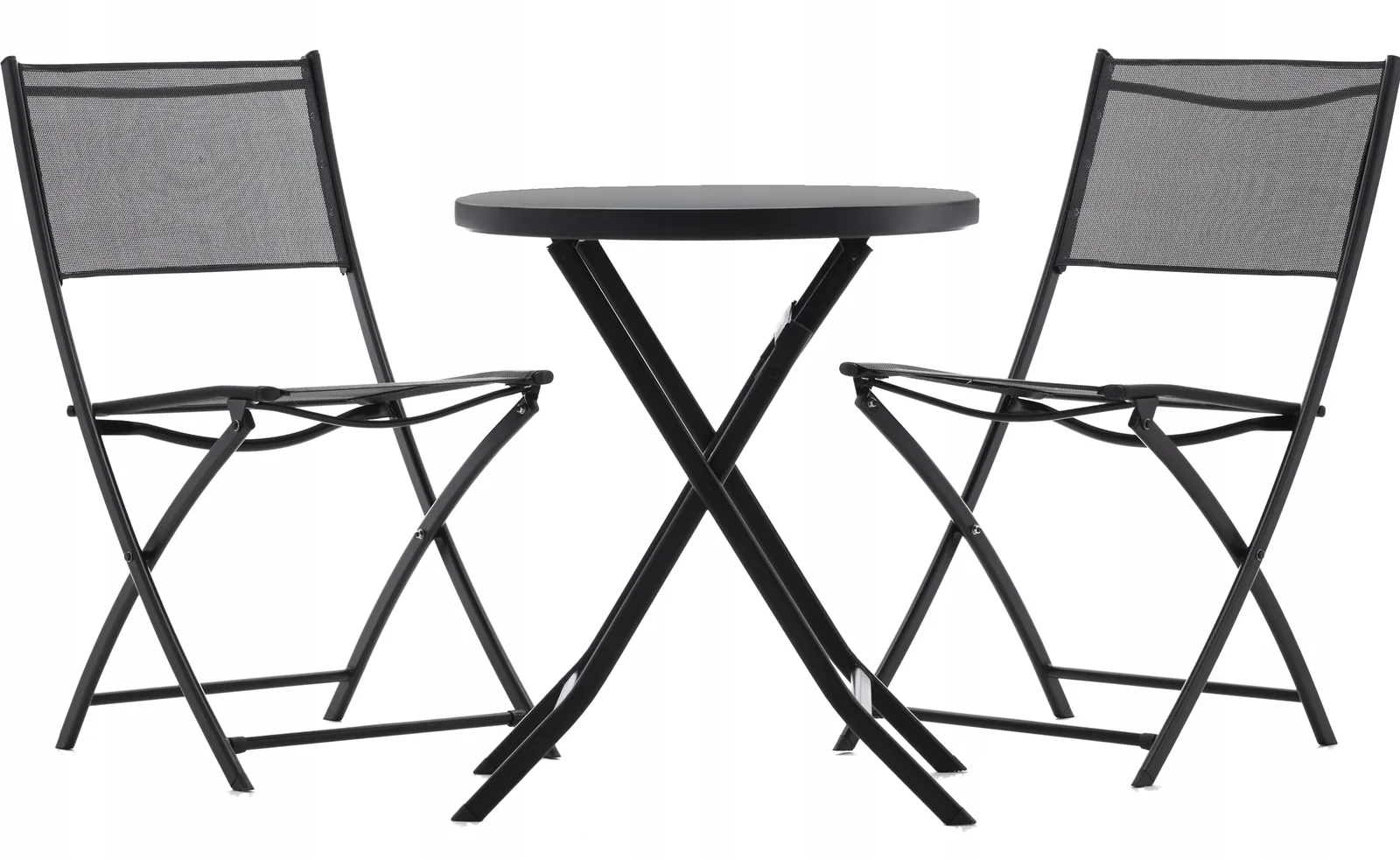 Balkónový set s okrúhlym stolom a 2 skladacími stoličkami CH-SAD6643 - detail 8