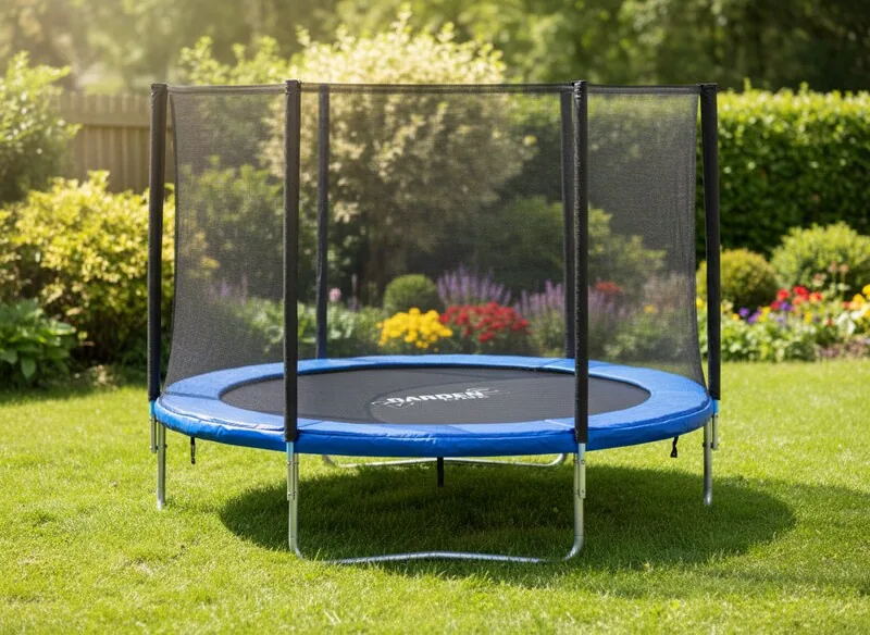 Záhradná trampolína 252 cm s ochrannou sieťou a rebríkom CH-TRA9863 - detail 2
