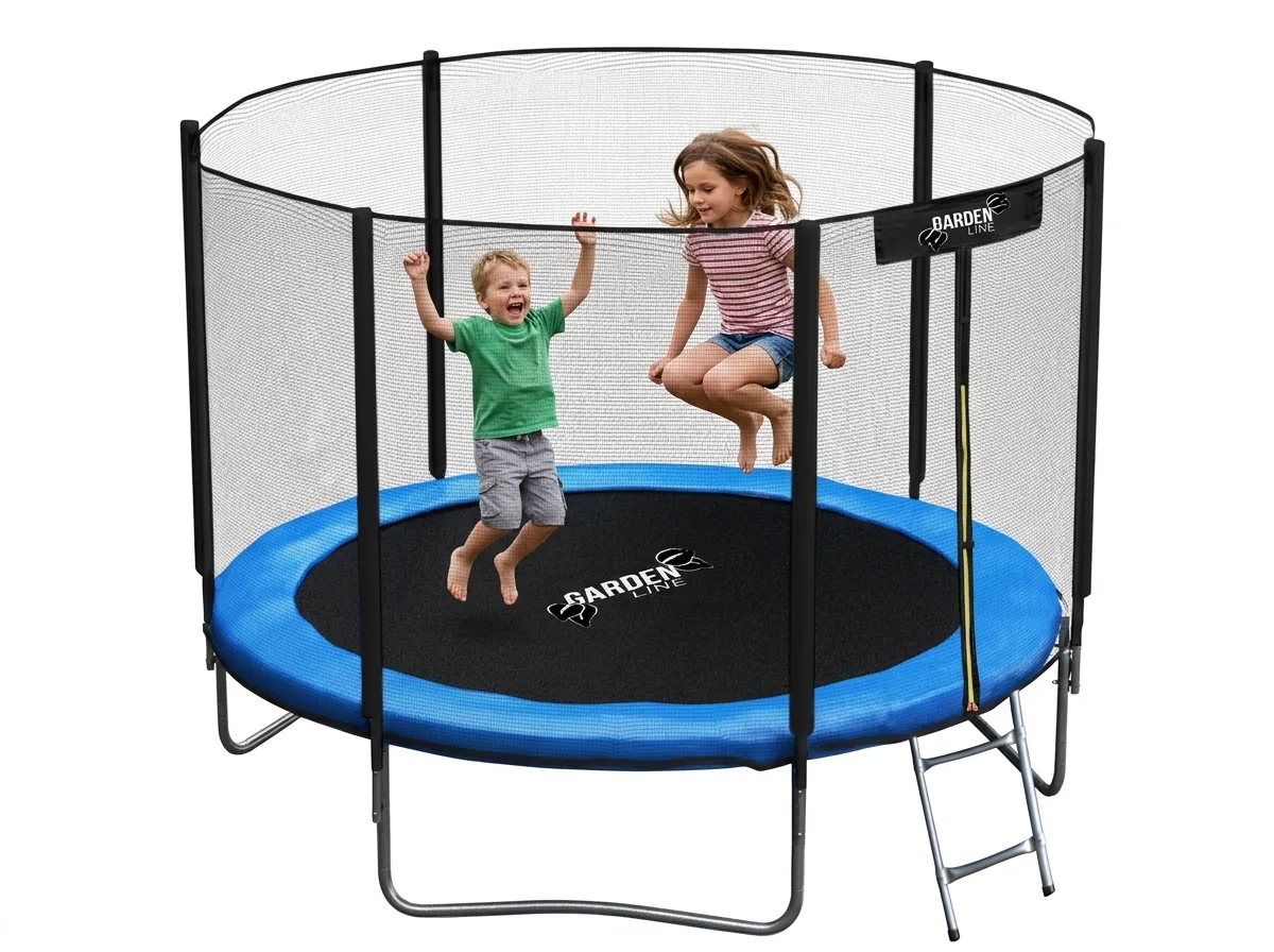 Záhradná trampolína 312 cm s ochrannou sieťou a rebríkom CH-TRA9870 - detail 4