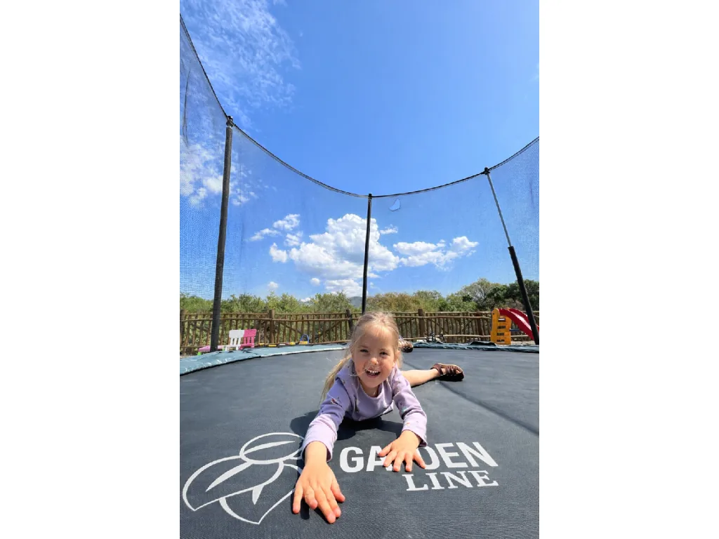 Záhradná trampolína 312 cm s ochrannou sieťou a rebríkom CH-TRA9870 - detail 7