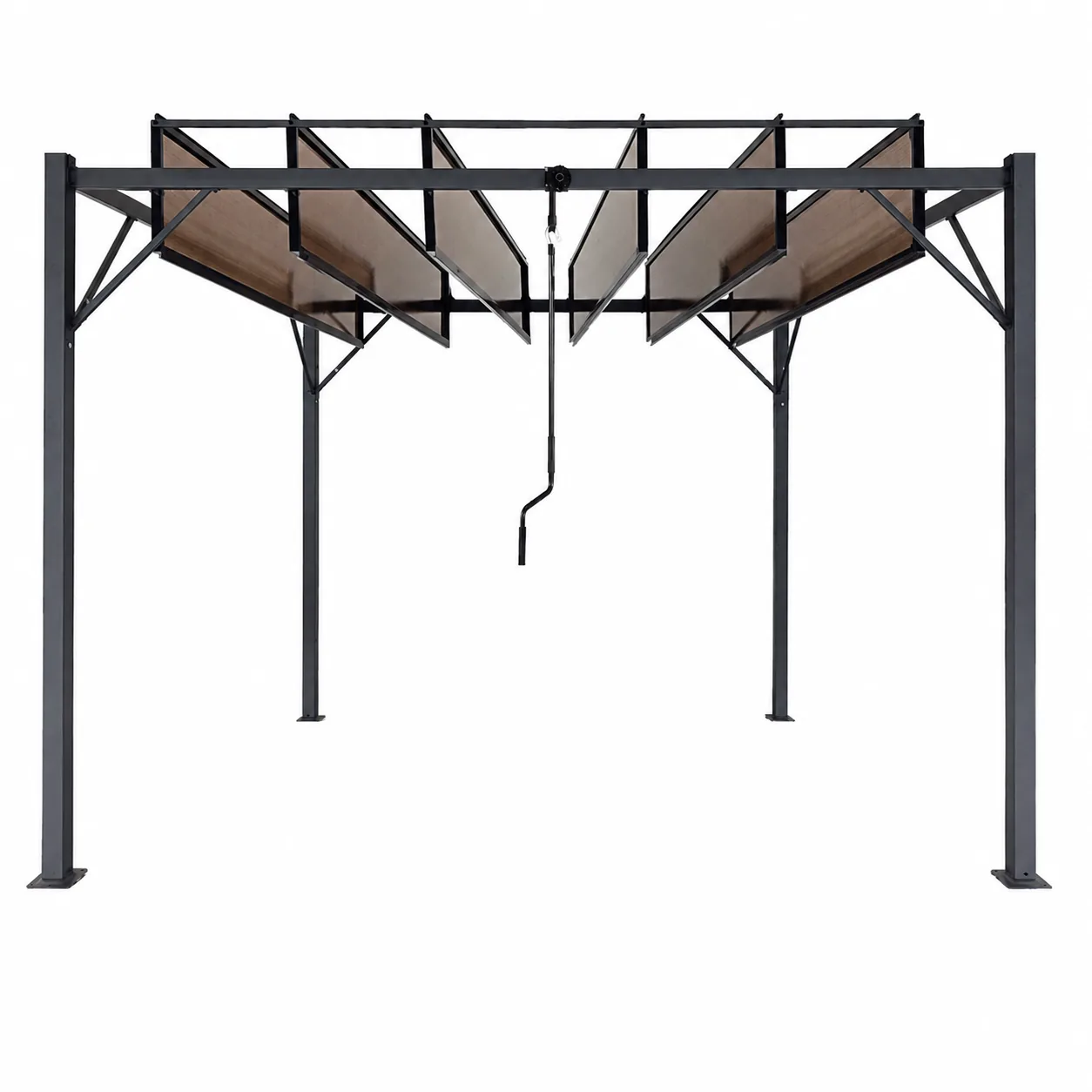 Záhradná pergola hnedá, 3 m CH-TUN4016 - detail 2