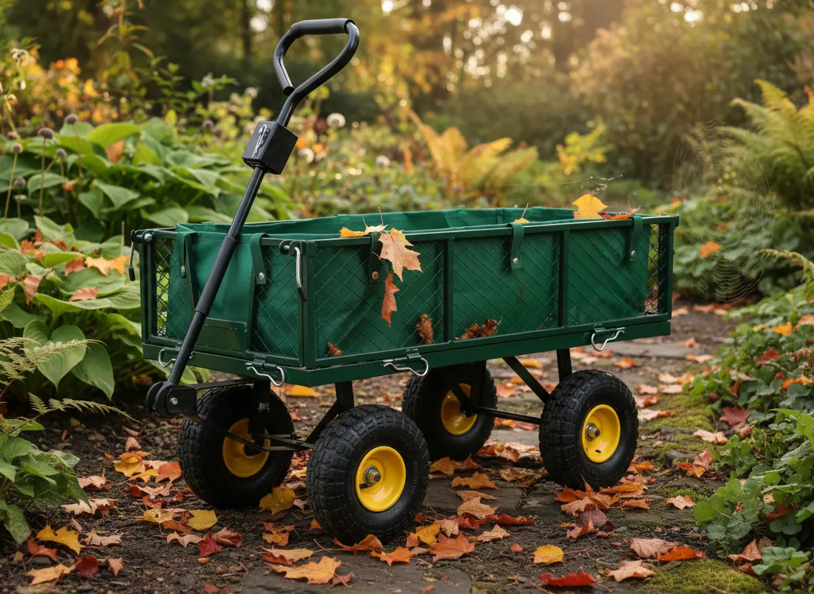 Dvojfunkčný záhradný vozík 300 kg s nafukovacími kolesami CH-WOZ6841